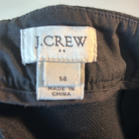 J. Crew black pencil skirt 💯 cotton in size 14. - Picture 5 of 6